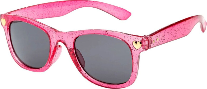 010 Waye Kids Strong Glitter Pink W Metal Hearts, solbriller, junior Pink/Metal Hearts