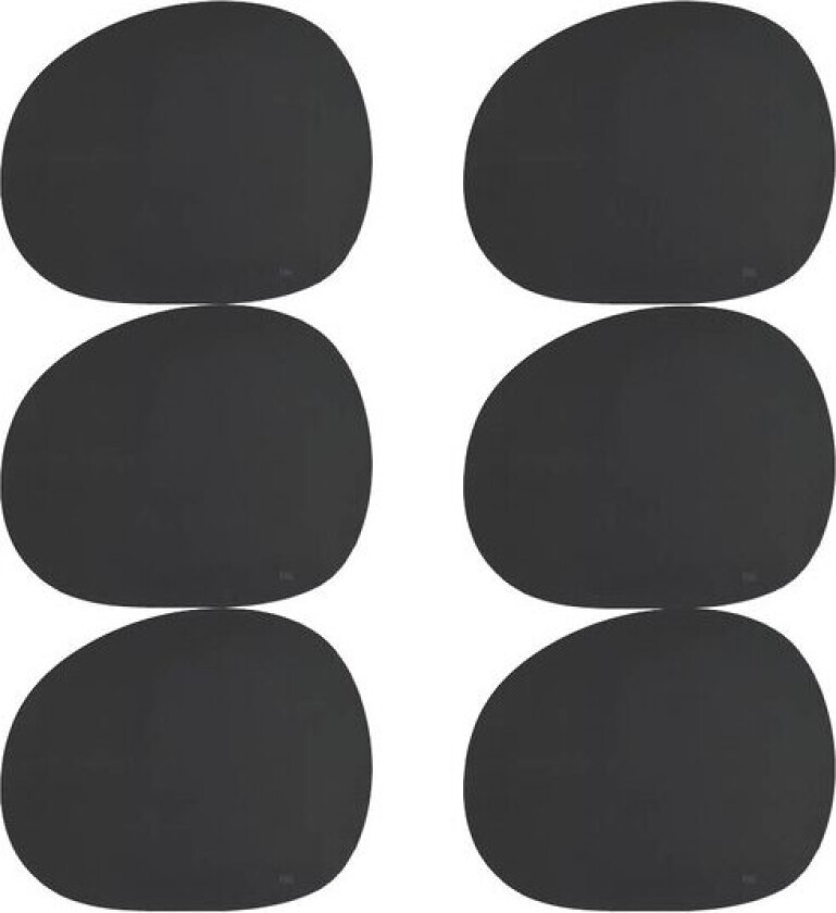 RAW bordbrikke silikon 41×33,5 cm 6 stk svart