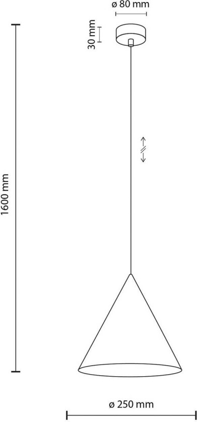 Hengelampe Cono, 1 lyskilde, Ø 25 cm, grønn, E27