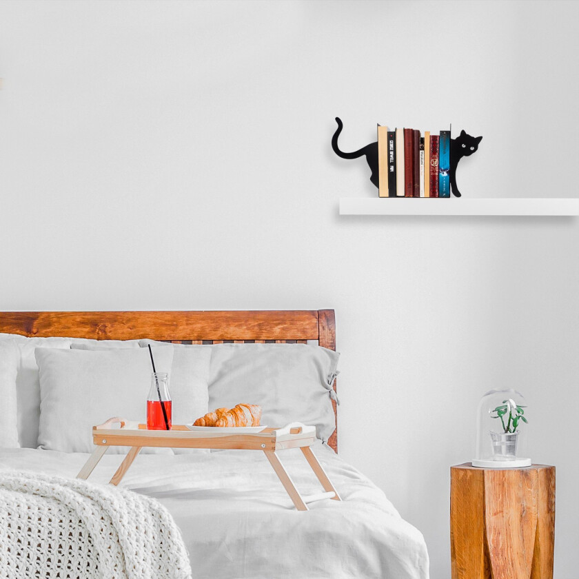 Metall bokstøtte Kitap tutucu 5 - Svart