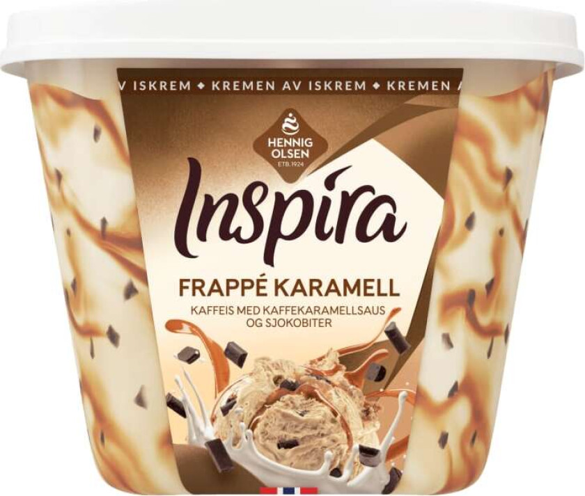 Inspira Iskrem Frappe Karamell 0,9l Heo
