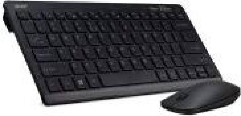 AAK123 - Tastatur- og mussett - trådløs - 2.4 GHz - QWERTY - amerikansk engelsk - svart - løsvekt