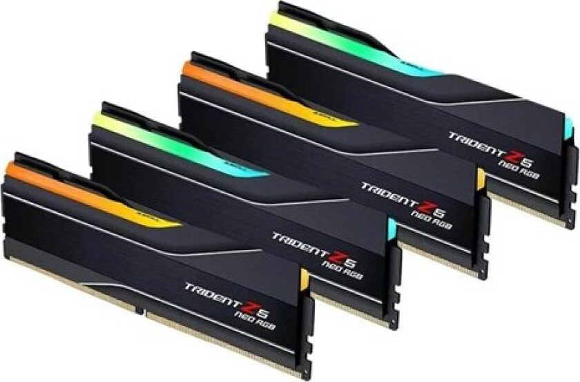 Trident Z5 Neo RGB DDR5-6000 - 256GB - CL36 - Quad Channel (4 pcs) - AMD EXPO - Svart med RGB
