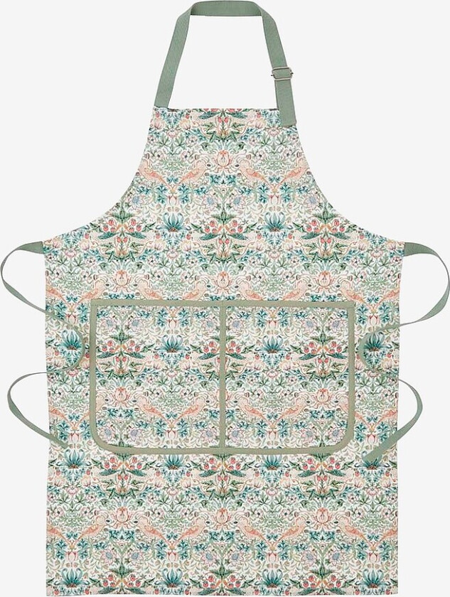 Bilde av Forkle Morris & Co Strawberry Thief Cochineal /Willow - Flerfarget