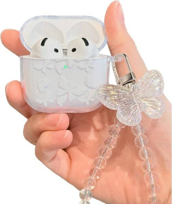 1 stk Kompatibel med AirPods 4 Deksel Søt Klar, Støtsikker Myk TPU Beskyttende Airpod 4. Generasjons Deksel for Jente