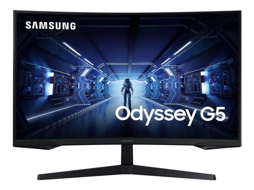 32" Samsung Odyssey G5 - 2560x1440 (QHD) - 144Hz - VA - Buet - 1 ms - Skjerm