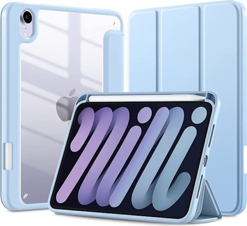 Stilig deksel for iPad A16 11 11\" 2025 Hvit Isblå Bånd