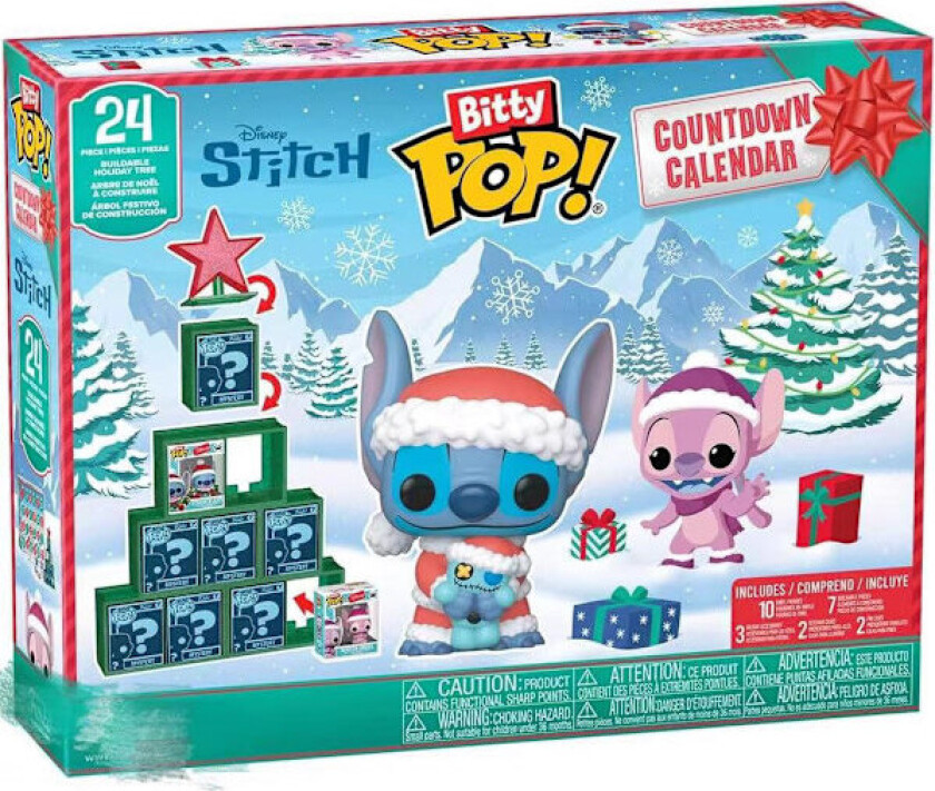 Funko Bitty Pop! Nedtellingskalender: Stitch Holiday - Adventskalender - 24 dager med juleoverraskelse