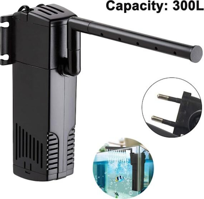 Akvarium hjørnefilter, internt filter med akvariepumpe – maks