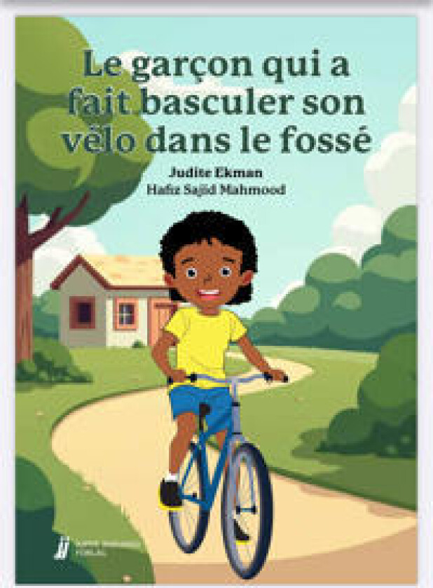 Le garçon qui a fait basculer son vélo dans le fossé