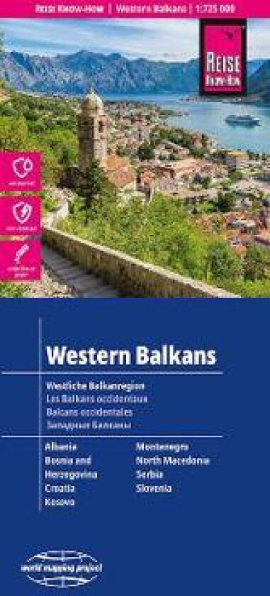 Western Balkans Map 1:725,000