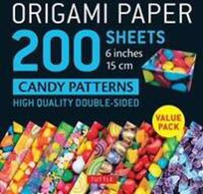 Origami Paper 200 sheets Candy Patterns 6' (15 cm)
