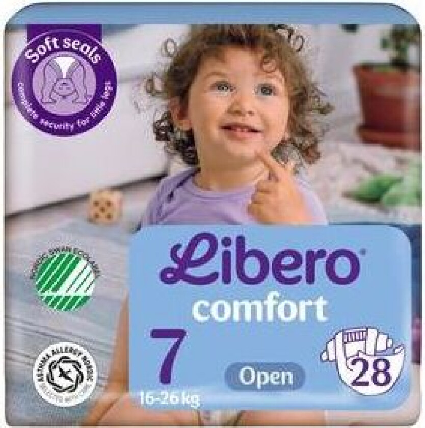 Comfort 7 Åpen Bleie 16-26 kg - 28 stk.