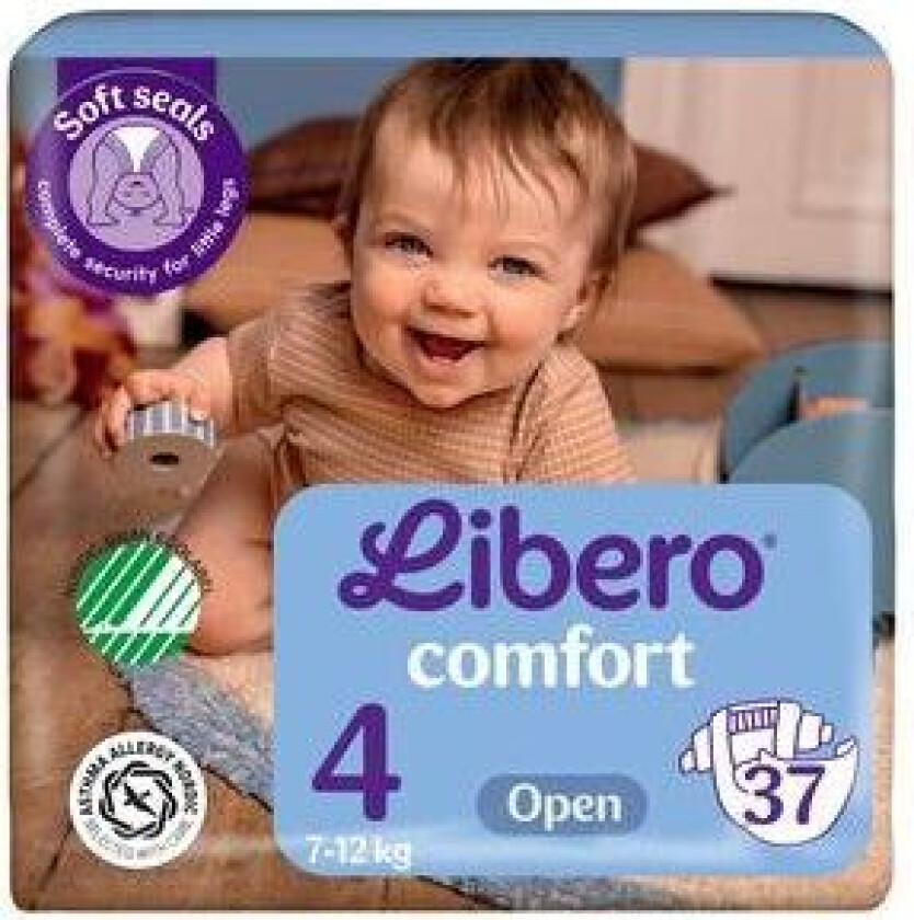 Bilde av Comfort 4 Åpen Bleie 7-12 kg - 37 stk.