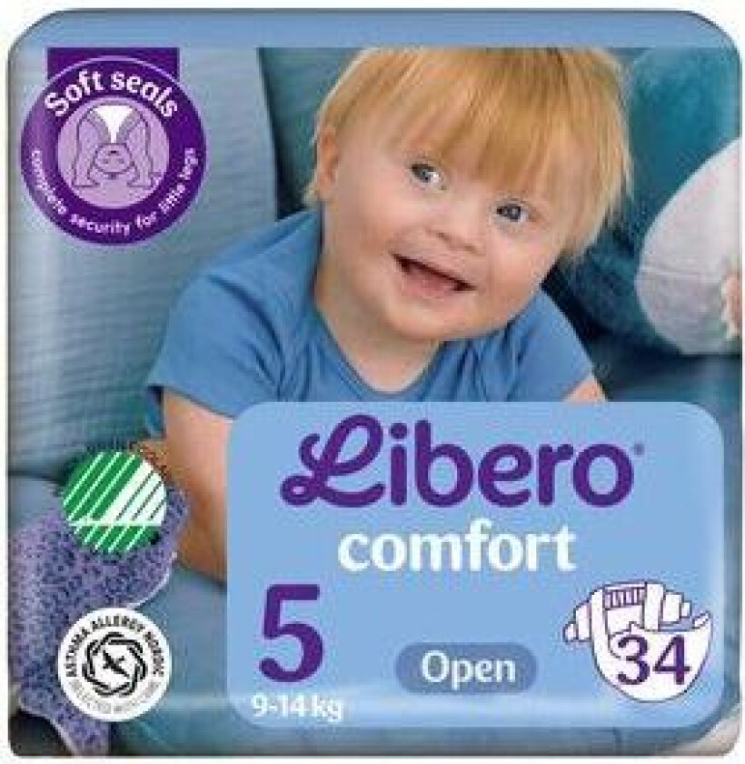 Comfort 5 Åpen Bleie 9-14 kg - 34 stk.