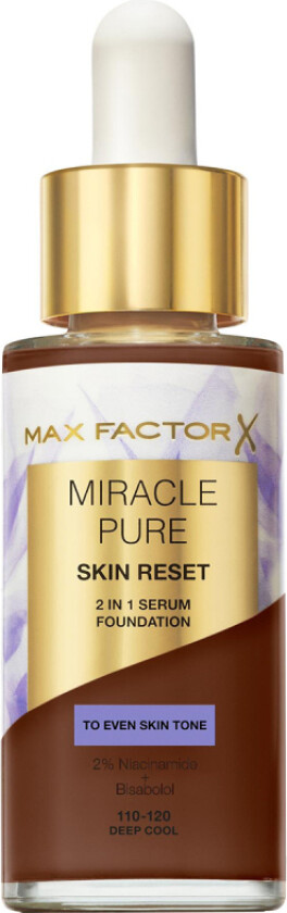 Miracle Pure Skin Reset 2 In 1 Serum Foundation 120 Deep Cool