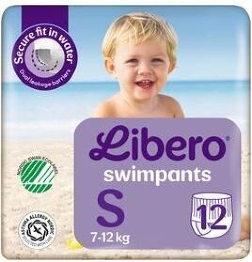 Bilde av Svømmebleie Str. S, 7-12 kg - 12 stk.