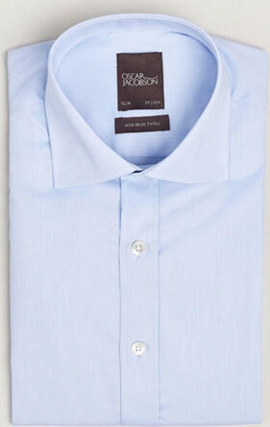 Slim Fit Cut Away Non Iron Twill Light Blue