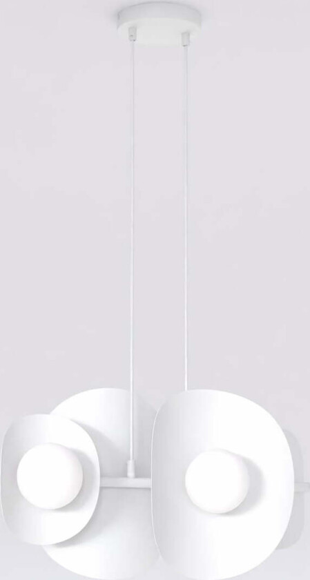 Elementi takpendel 4-lys - Hvit