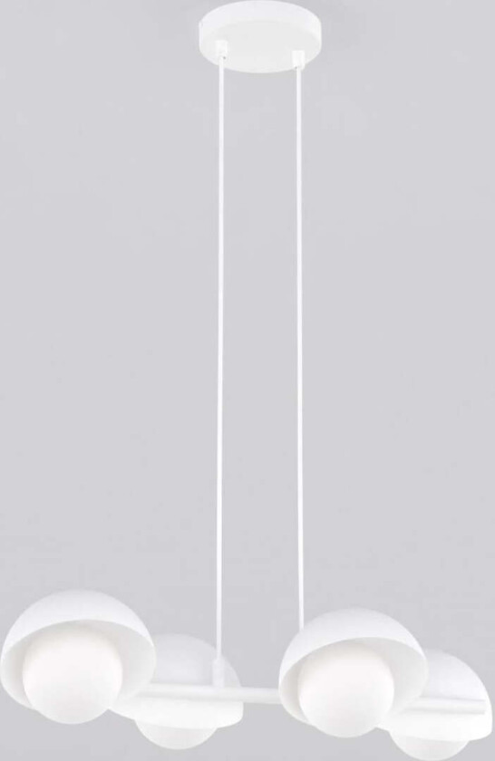 Boom takpendel 4-lys - Hvit