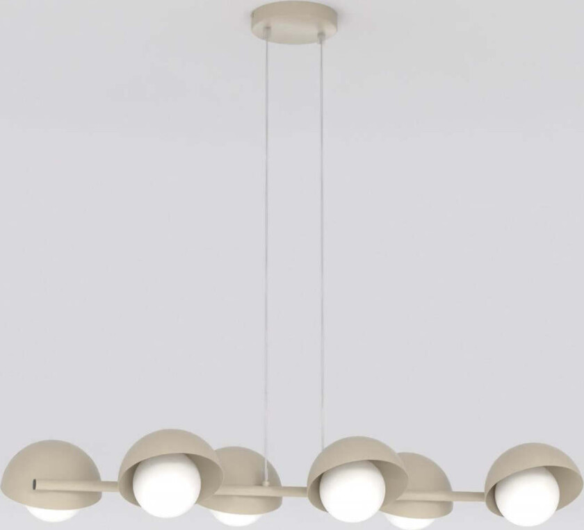 Boom takpendel 6-lys - Mokka