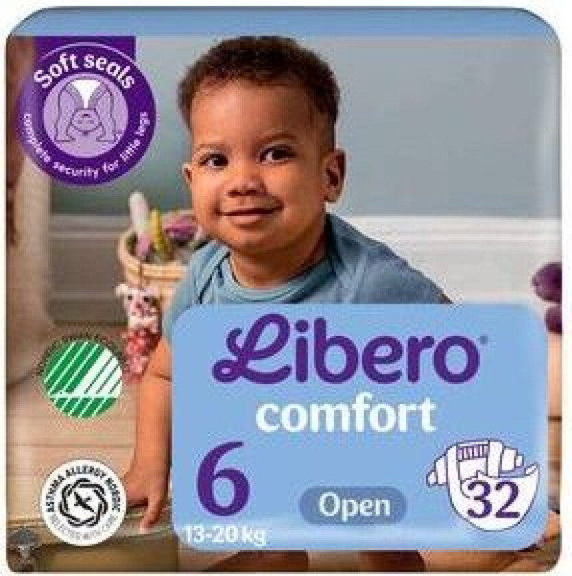 Bilde av Comfort 6 Åpen Bleie 13-20 kg - 32 stk.