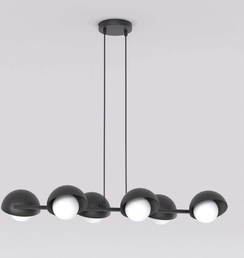 Boom takpendel 6-lys - Svart