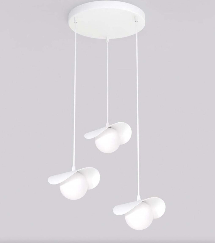 Ritual takpendel 3-lys - Hvit