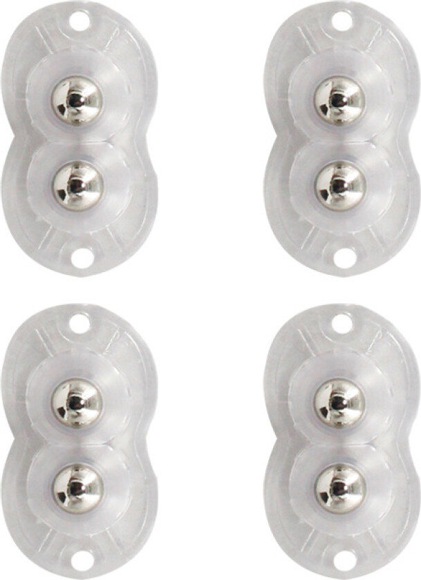 16 stk selvklebende møbelhjul med kulelager - stillegående og enkel bevegelse