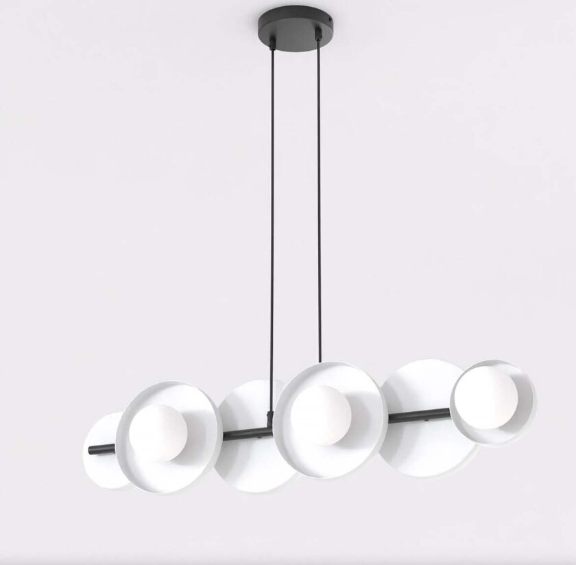 Model takpendel 6-lys - Hvit