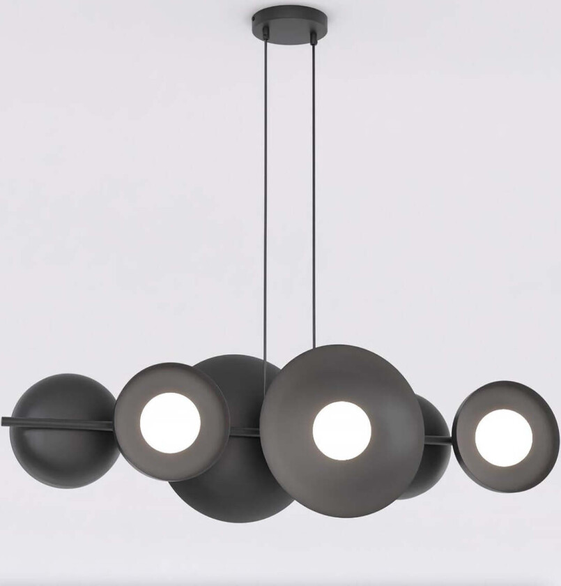 Volum takpendel 6-lys - Svart