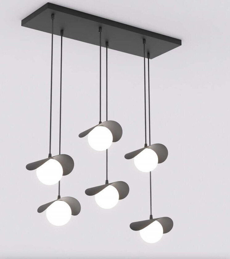 Ritual takpendel 6-lys - Svart