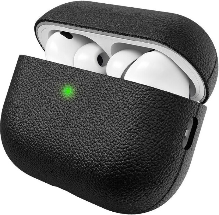 PodSkinz Kunstnerisk Lærdeksel (AirPods Pro 3) - Svart