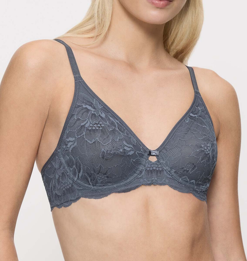 Amourette Charm W02 BH med bøyle, blå, Størrelse: 70B, Kvinner