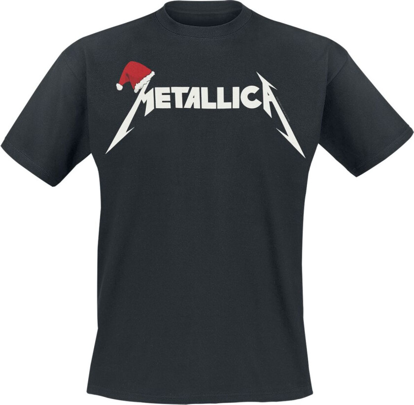 Metallica T-skjorte - Santa Hat Logo - S til XXL - Herrer - svart