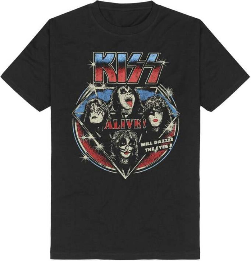 T-skjorte - Alive Vintage - S til 3XL - Herrer - svart