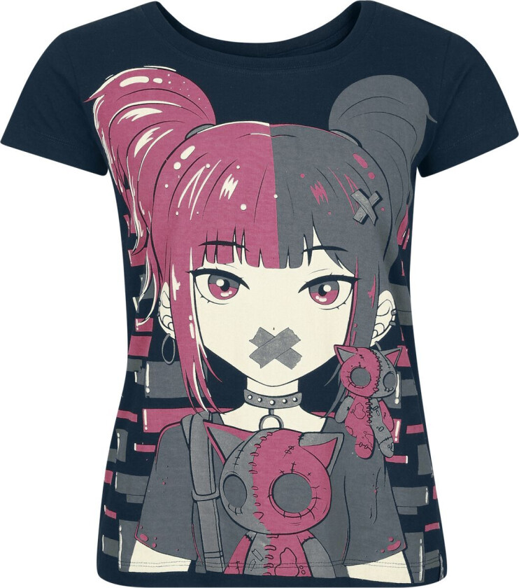 T-skjorte - Cute Goth T-skjorte - XS til 4XL - Damer - svart