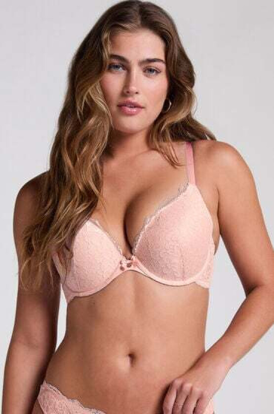 Vattert bh med bøyle push-up Marine Rosa