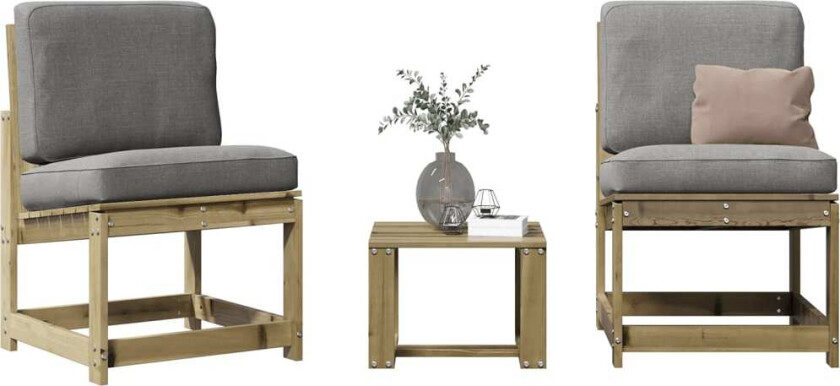 Bilde av Hagesofagruppe 3 deler impregnert furu