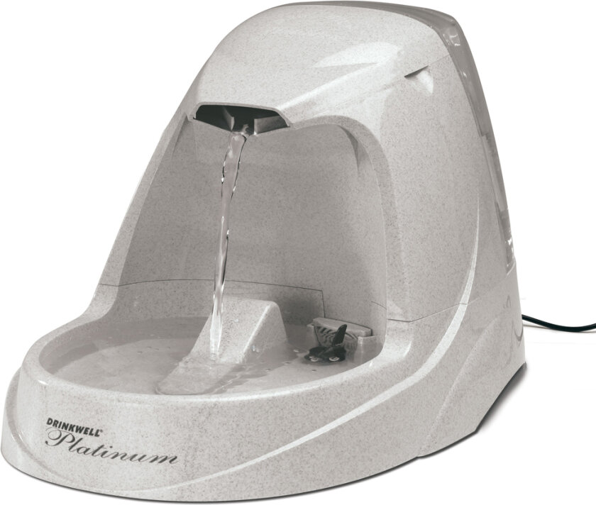 PetSafe® Drinkwell® Platinum drikkefontene - Komplettsett: fontene & 3 erstatningsfilter