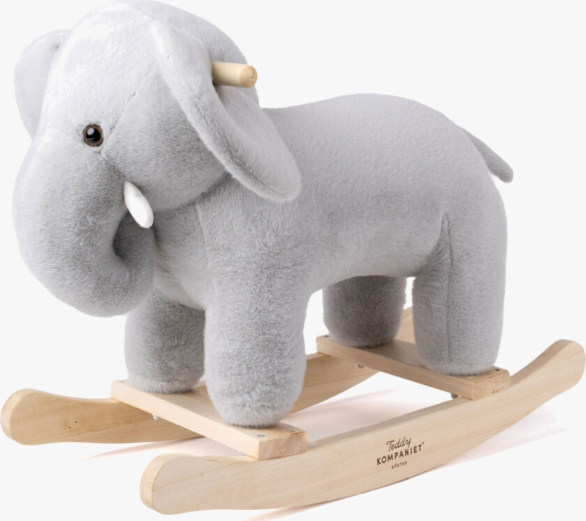 Gyngedyr Elefant - Gyngedyr - Polyester,Tre