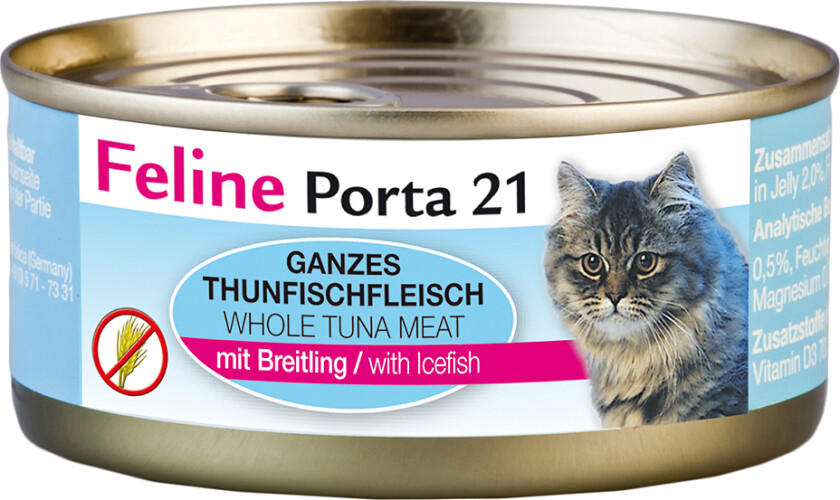 Økonomipakke Feline Porta 21 - 24 x 156 g - Tunfisk med brisling