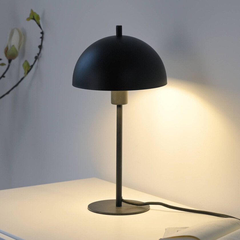 bordlampe Ali, svart, jern, E14