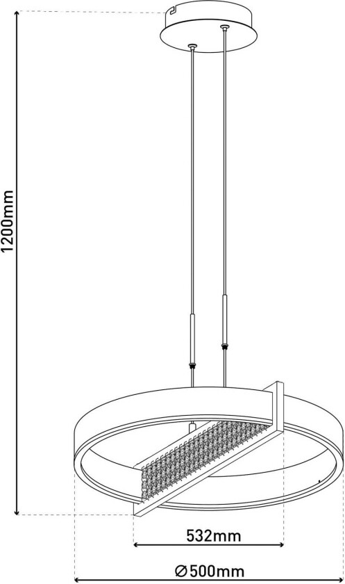 LED-hengelampe Yvaris, sølv, CCT, fjernkontroll