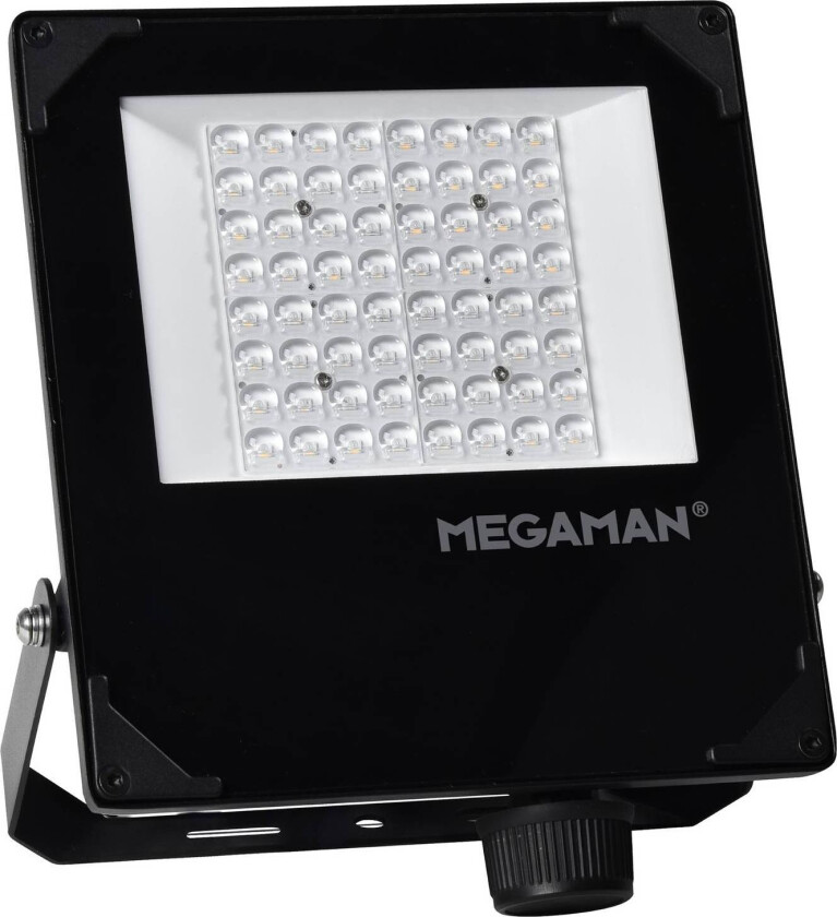 MEGAMAN utendørs LED-spot Hugo, 50 W, 4000 K, IP66