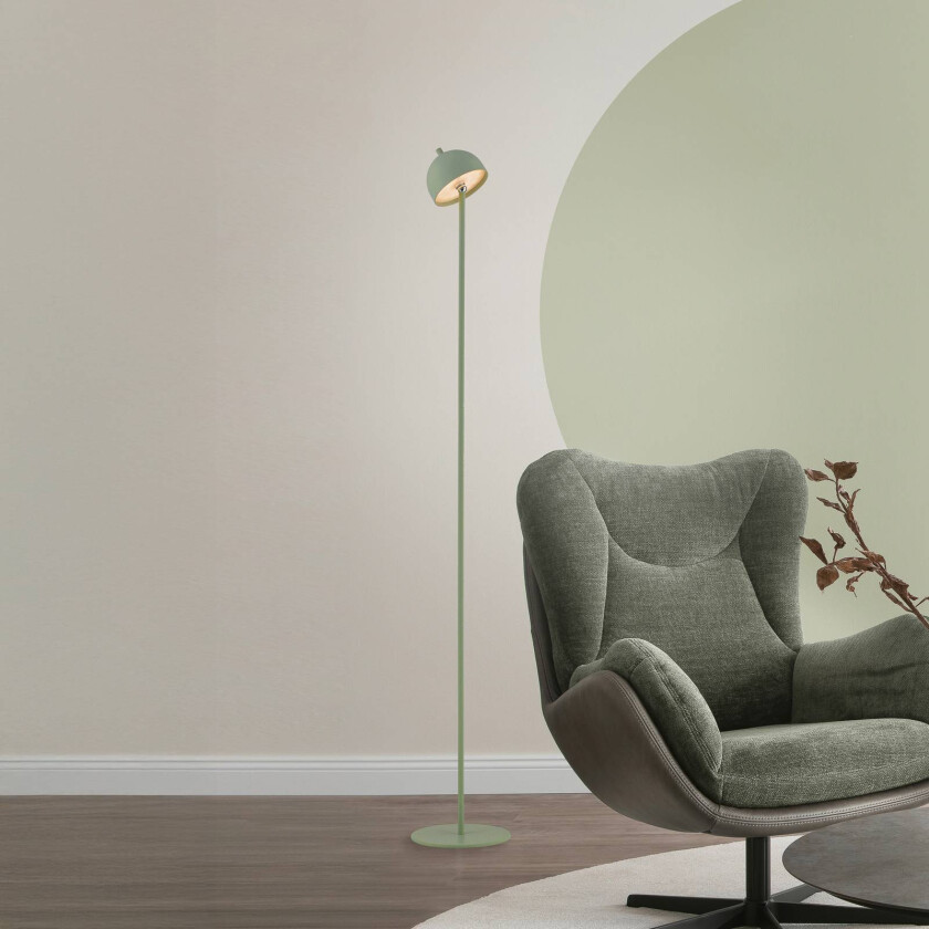 LED-batteridrevet gulvlampe Bellies, vårens oppvåkning