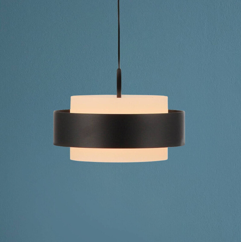 SCHÖNER WOHNEN LED-hengelampe Elmo, svart, 1 lyskilde, 3000 K