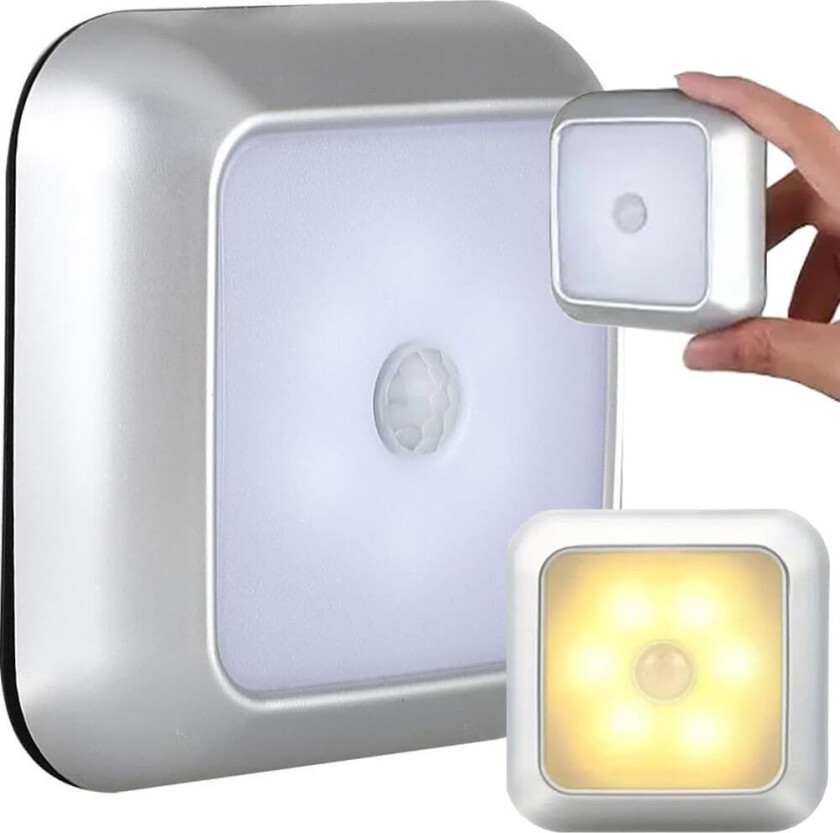 Selvklebende LED nattlampe med bevegelsessensor