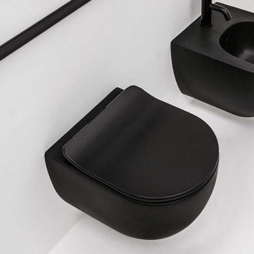 Bilde av Arco Compact Veggskål Svart Matt