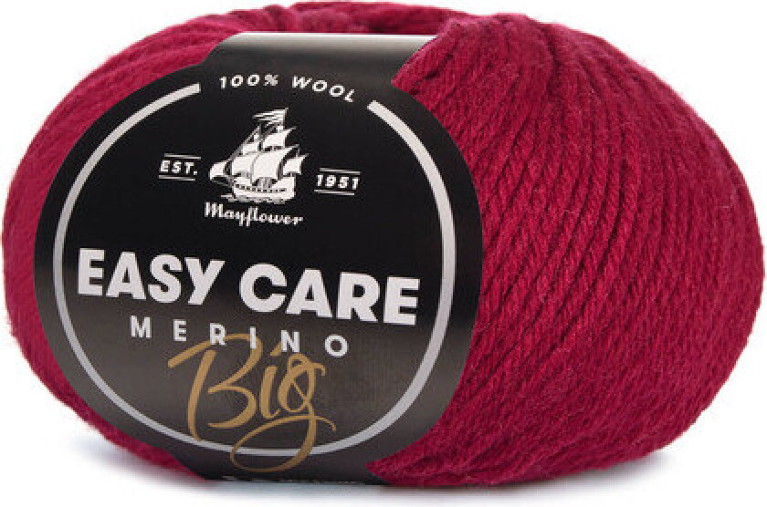 Bilde av Easy Care Big Garn Unicolor 127 Vinrød